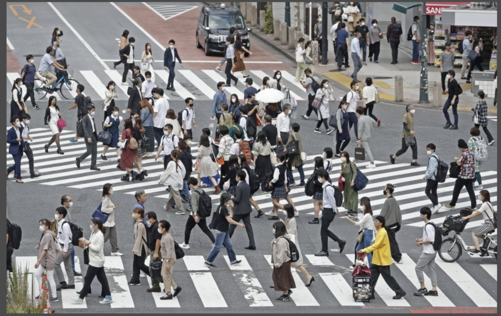 21年の外出率、過去最低　コロナ禍で、70都市