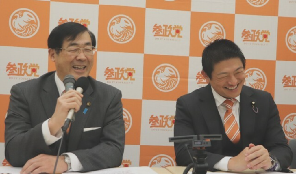 参政党が〝春のＢＡＮまつり〟開催　和泉修は漫才披露　人気コンビ「圭・修」復活！？